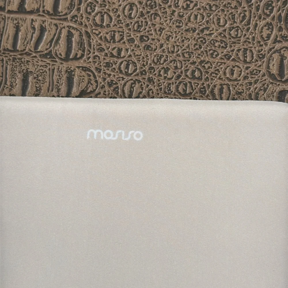 Mosiso Ergonomic Mouse Pad with Wrist Rest Beige Memory Foam Anti-Slip Base